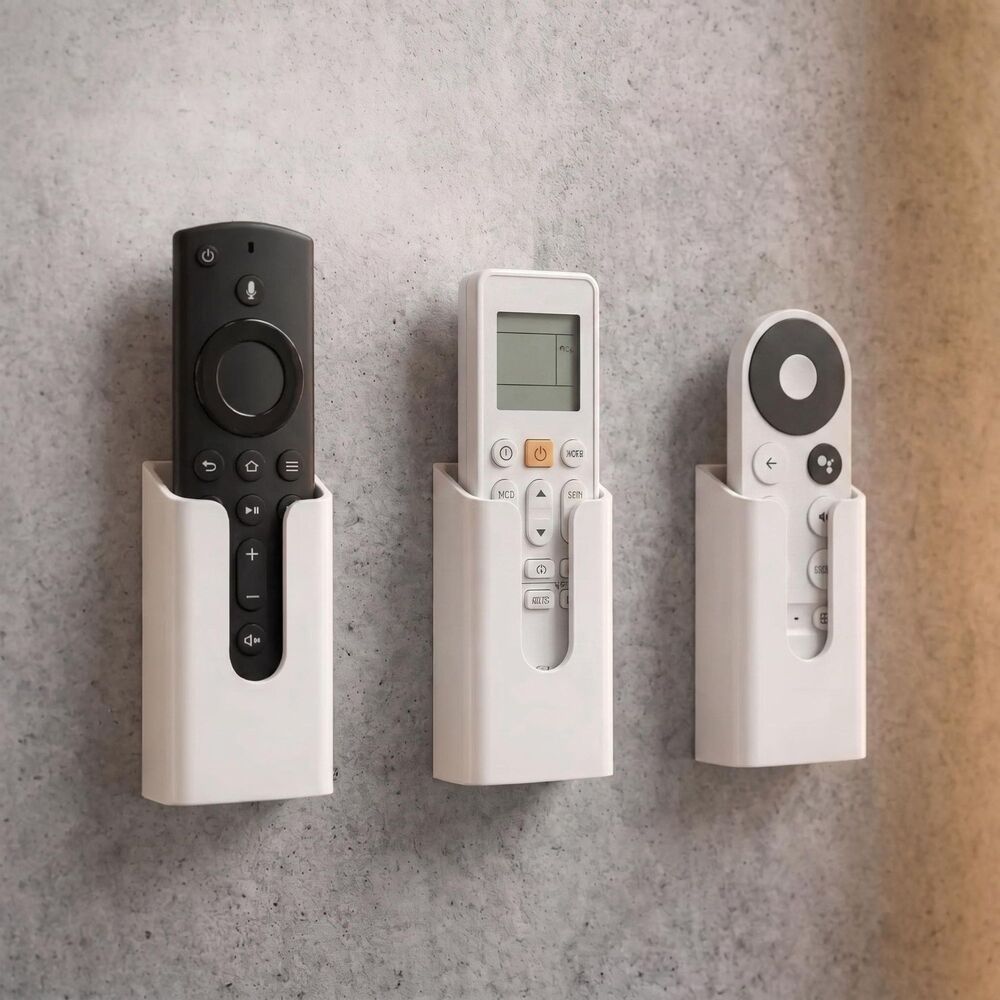 Wall Mount Remote Holder, Organizer for TV, AC, Media Room Storage